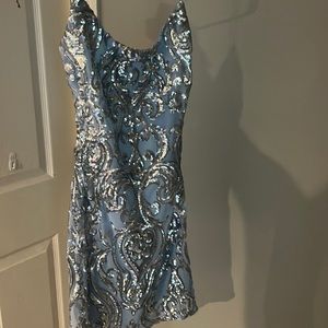 Blue sparkle dress